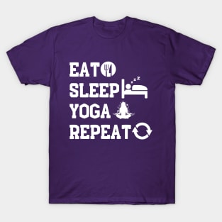 Yoga Lover Eat Sleep Yoga Repeat T-Shirt